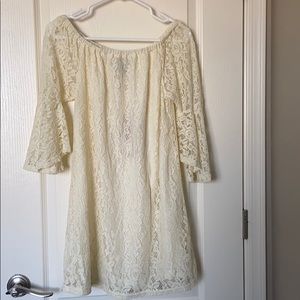 crochet white dress